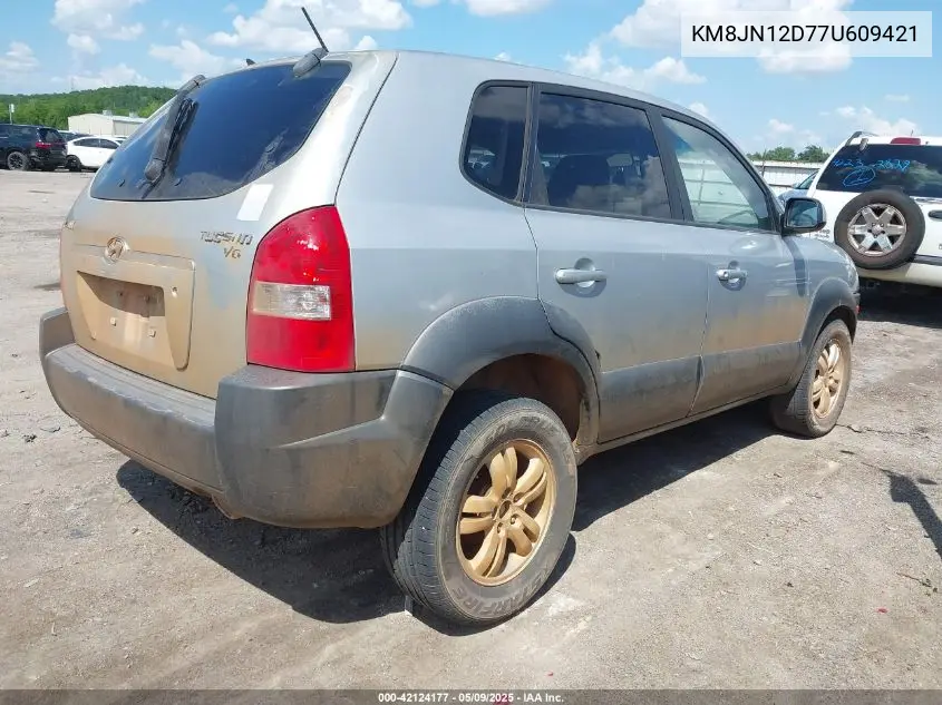 2007 Hyundai Tucson Limited/Se VIN: KM8JN12D77U609421 Lot: 42124177