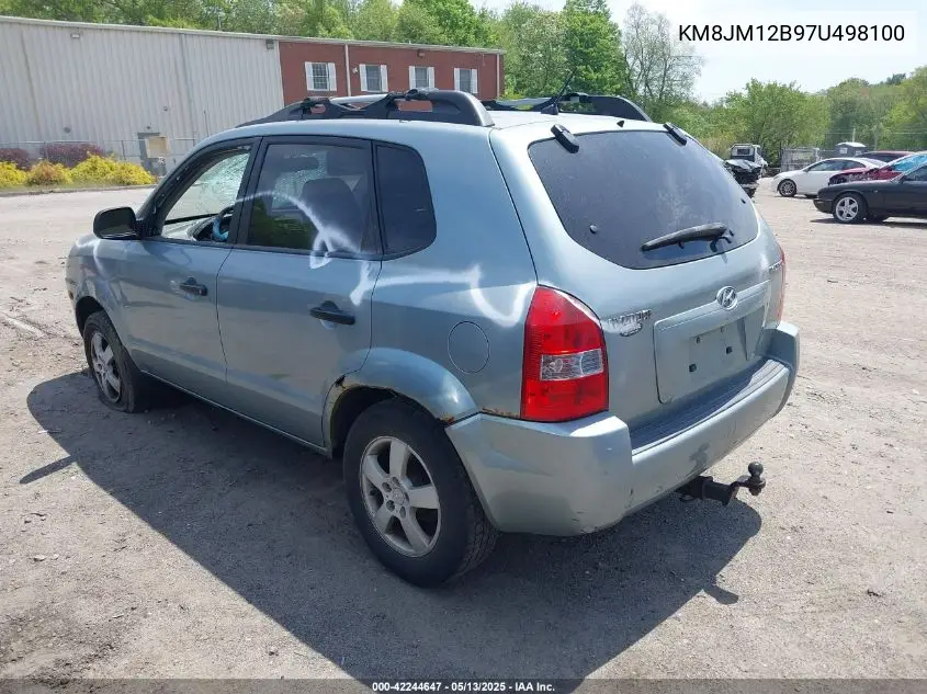 2007 Hyundai Tucson Gls VIN: KM8JM12B97U498100 Lot: 42244647