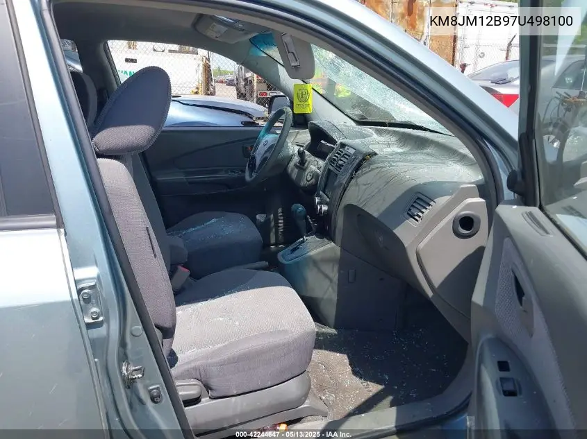 2007 Hyundai Tucson Gls VIN: KM8JM12B97U498100 Lot: 42244647