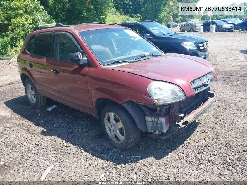 2007 Hyundai Tucson Gls VIN: KM8JM12B77U633414 Lot: 42552139