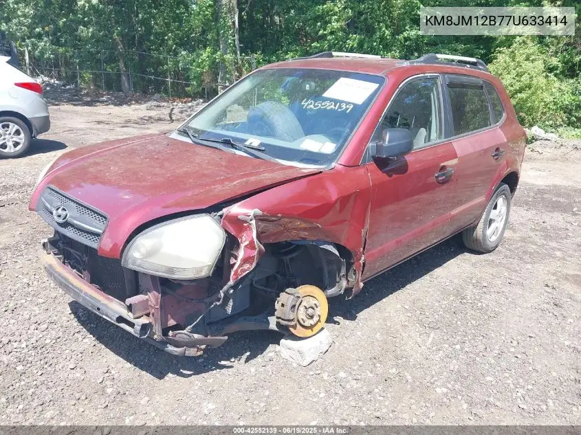 2007 Hyundai Tucson Gls VIN: KM8JM12B77U633414 Lot: 42552139