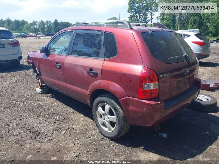 2007 Hyundai Tucson Gls VIN: KM8JM12B77U633414 Lot: 42552139