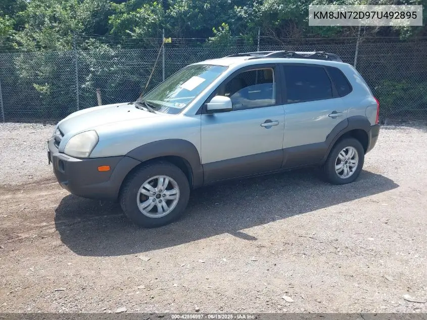 2007 Hyundai Tucson Limited/Se VIN: KM8JN72D97U492895 Lot: 42556997