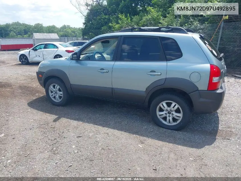 2007 Hyundai Tucson Limited/Se VIN: KM8JN72D97U492895 Lot: 42556997
