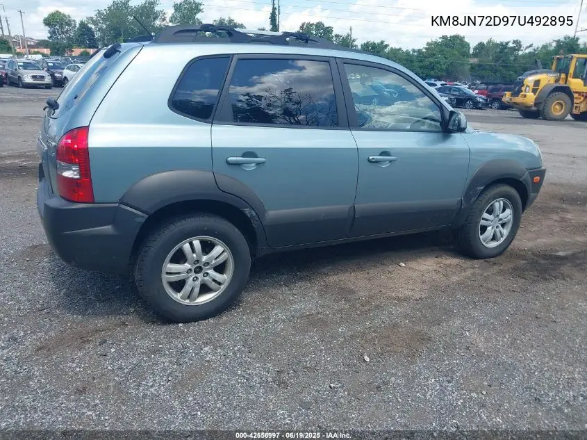 2007 Hyundai Tucson Limited/Se VIN: KM8JN72D97U492895 Lot: 42556997