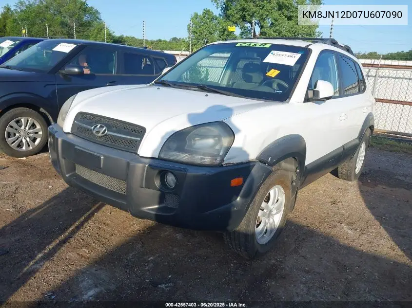 2007 Hyundai Tucson Limited/Se VIN: KM8JN12D07U607090 Lot: 42557403