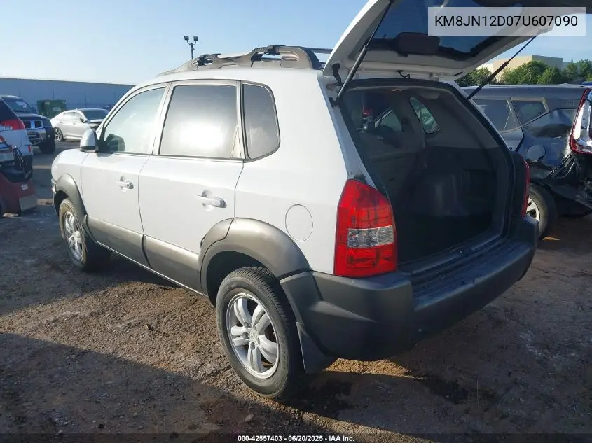 2007 Hyundai Tucson Limited/Se VIN: KM8JN12D07U607090 Lot: 42557403
