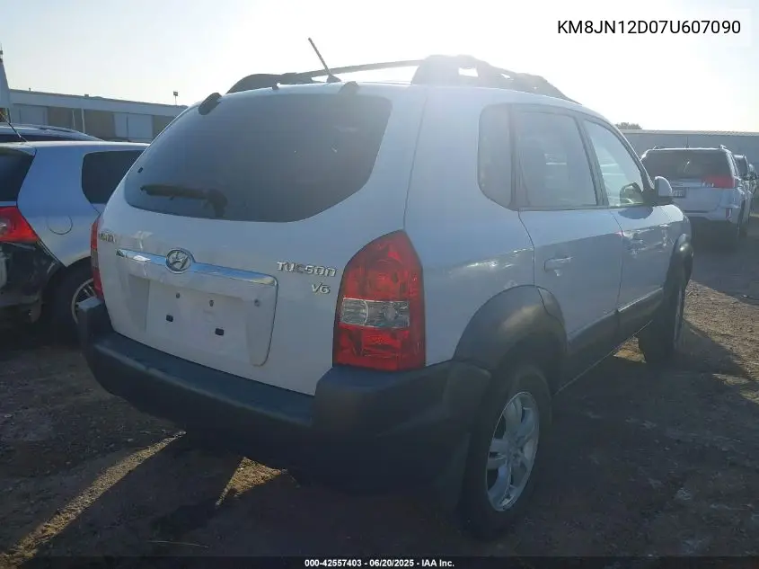 2007 Hyundai Tucson Limited/Se VIN: KM8JN12D07U607090 Lot: 42557403