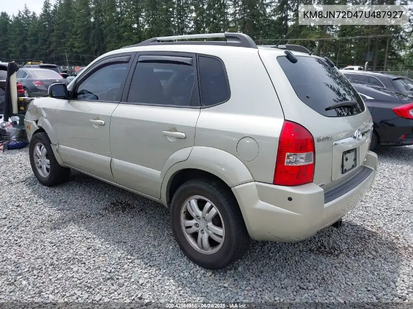 2007 Hyundai Tucson Limited/Se VIN: KM8JN72D47U487927 Lot: 42565958