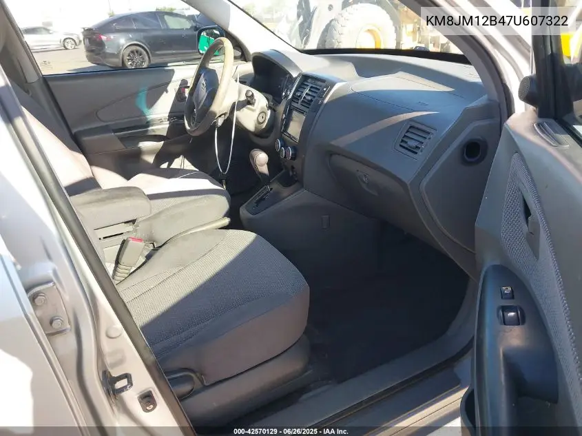 2007 Hyundai Tucson Gls VIN: KM8JM12B47U607322 Lot: 42570129