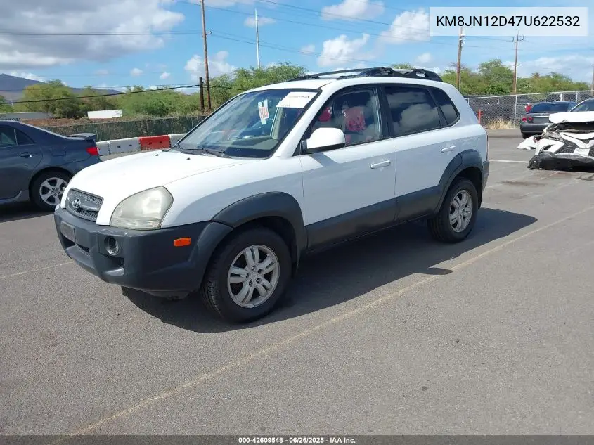 2007 Hyundai Tucson Limited/Se VIN: KM8JN12D47U622532 Lot: 42609548