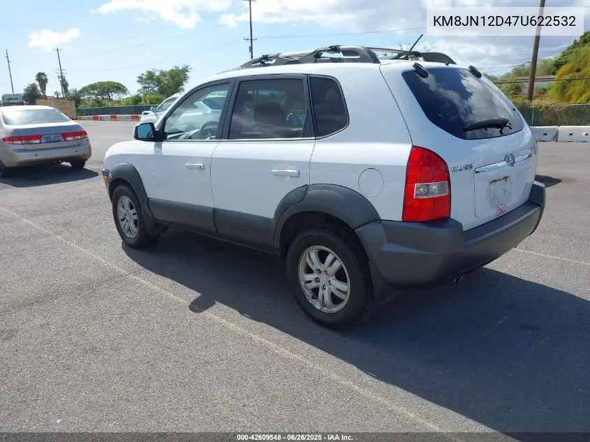 2007 Hyundai Tucson Limited/Se VIN: KM8JN12D47U622532 Lot: 42609548