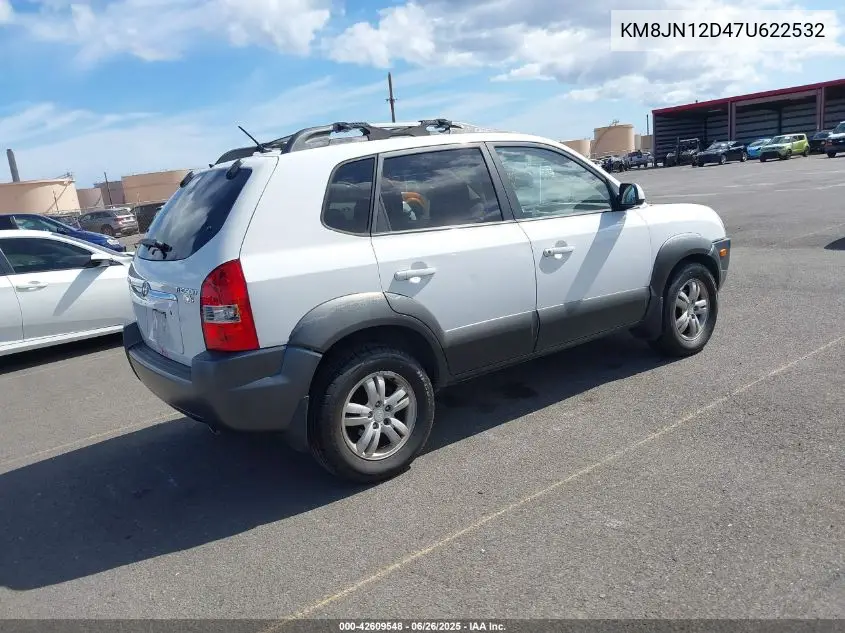 2007 Hyundai Tucson Limited/Se VIN: KM8JN12D47U622532 Lot: 42609548