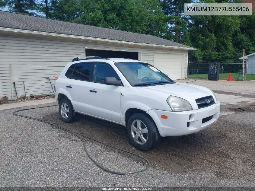 2007 Hyundai Tucson Gls VIN: KM8JM12B77U565406 Lot: 42612412
