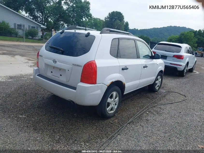 2007 Hyundai Tucson Gls VIN: KM8JM12B77U565406 Lot: 42612412