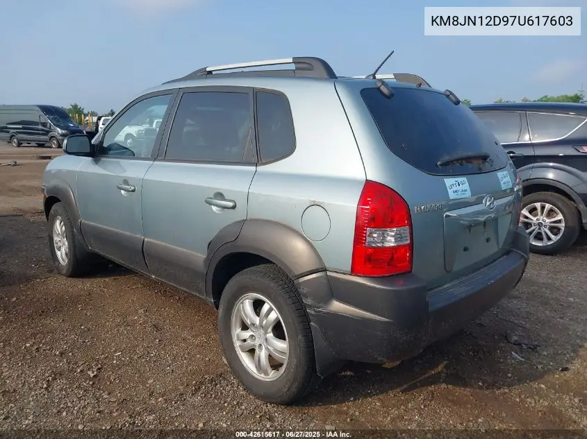 2007 Hyundai Tucson Limited/Se VIN: KM8JN12D97U617603 Lot: 42615617