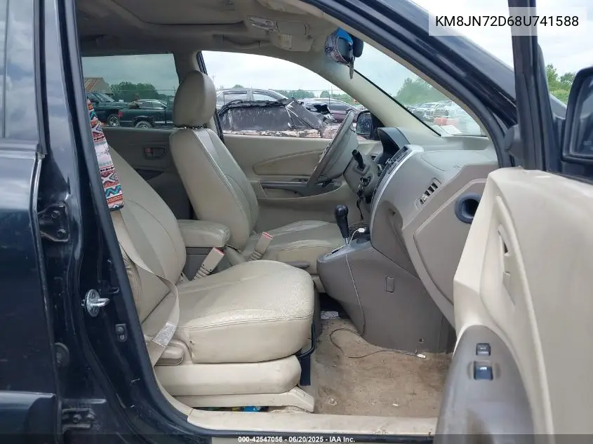 2008 Hyundai Tucson Limited V6/Se VIN: KM8JN72D68U741588 Lot: 42547056