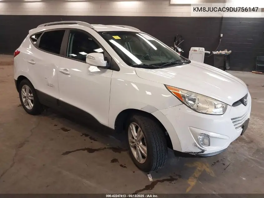 2013 Hyundai Tucson Gls VIN: KM8JUCAC9DU756147 Lot: 42247413
