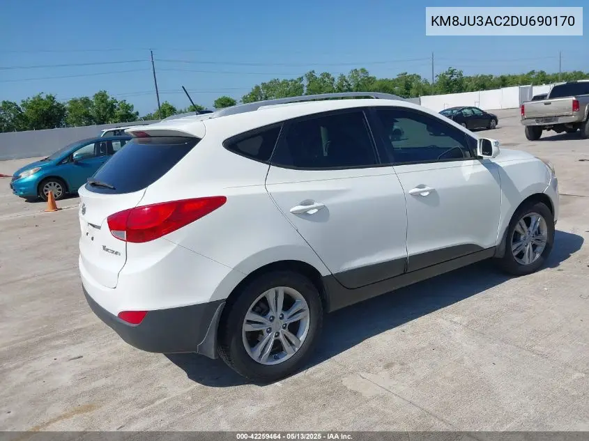 2013 Hyundai Tucson Gls VIN: KM8JU3AC2DU690170 Lot: 42259464