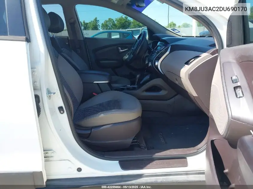 2013 Hyundai Tucson Gls VIN: KM8JU3AC2DU690170 Lot: 42259464