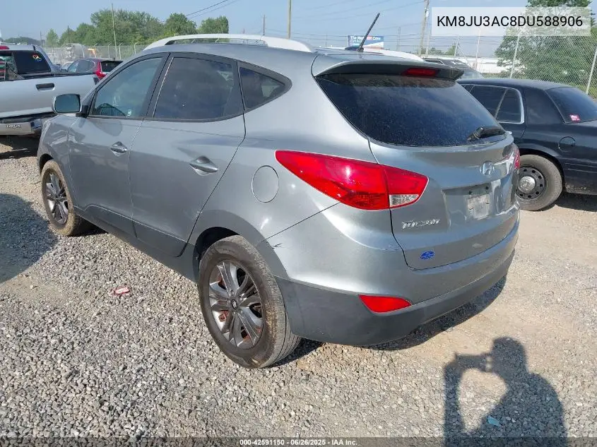 2013 Hyundai Tucson Limited VIN: KM8JU3AC8DU588906 Lot: 42591150