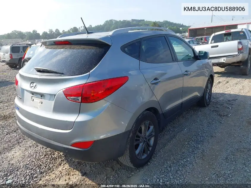 2013 Hyundai Tucson Limited VIN: KM8JU3AC8DU588906 Lot: 42591150