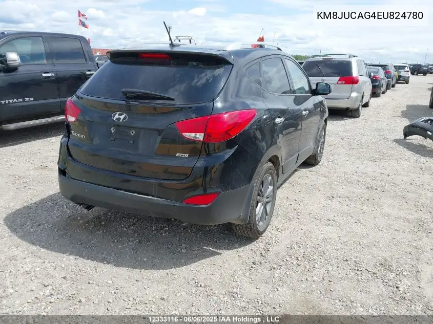 2014 Hyundai Tucson Gls/Limited/Se VIN: KM8JUCAG4EU824780 Lot: 12333116