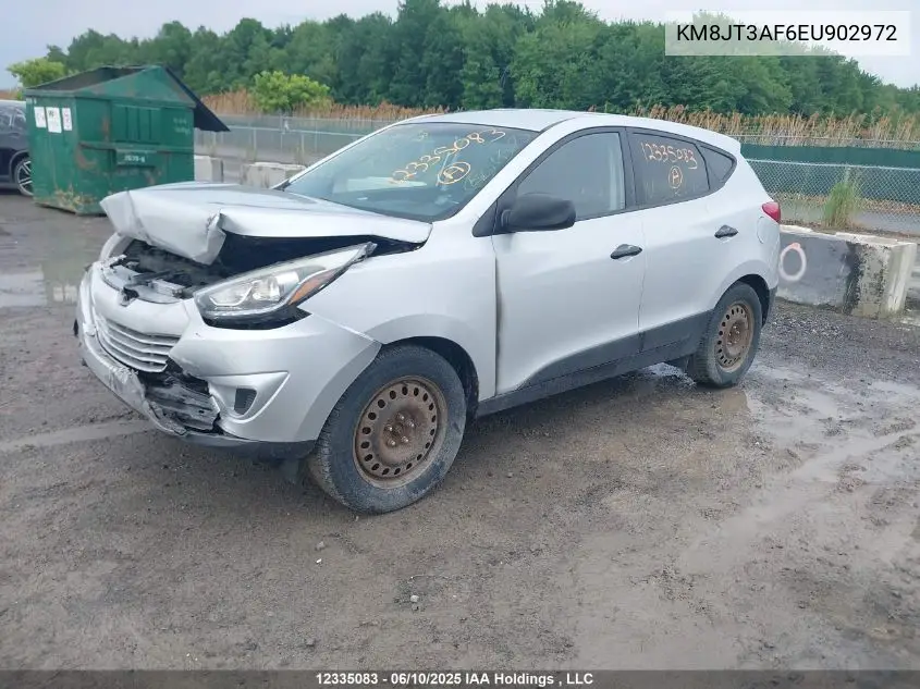 2014 Hyundai Tucson Gl VIN: KM8JT3AF6EU902972 Lot: 12335083