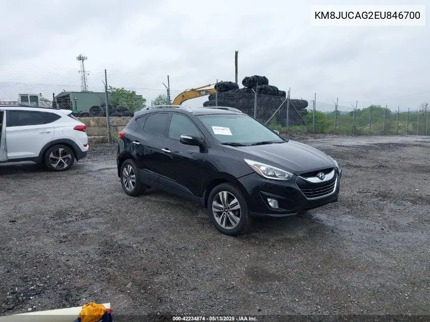 2014 Hyundai Tucson Limited VIN: KM8JUCAG2EU846700 Lot: 42234874