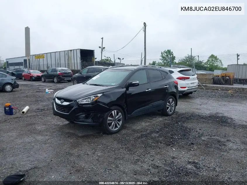 2014 Hyundai Tucson Limited VIN: KM8JUCAG2EU846700 Lot: 42234874