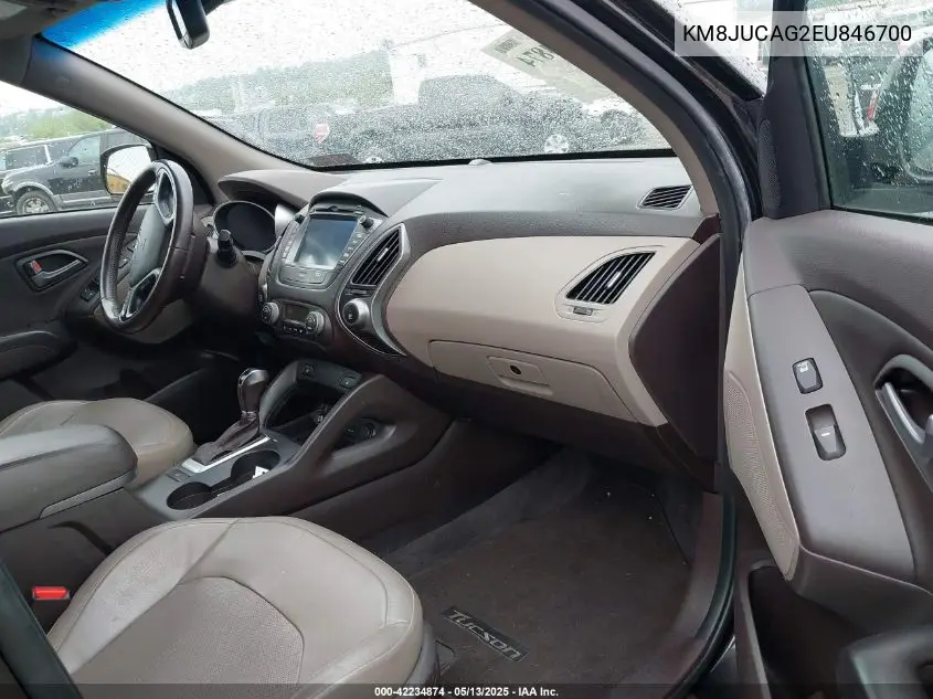 2014 Hyundai Tucson Limited VIN: KM8JUCAG2EU846700 Lot: 42234874