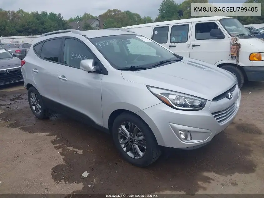 2014 Hyundai Tucson Se VIN: KM8JU3AG5EU799405 Lot: 42247877