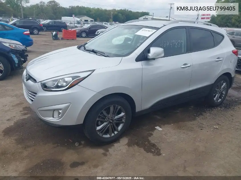 2014 Hyundai Tucson Se VIN: KM8JU3AG5EU799405 Lot: 42247877