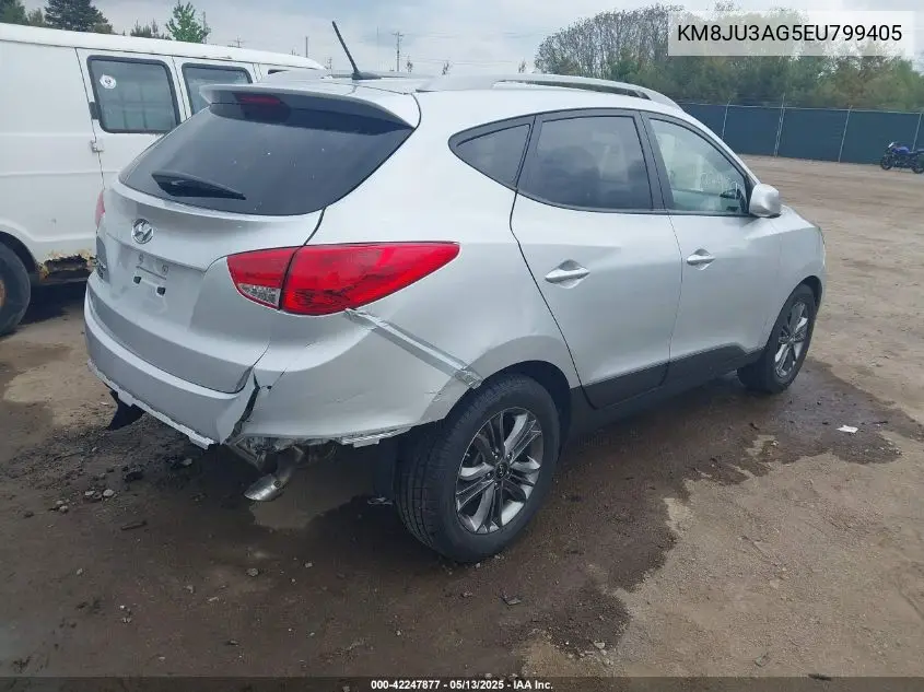 2014 Hyundai Tucson Se VIN: KM8JU3AG5EU799405 Lot: 42247877