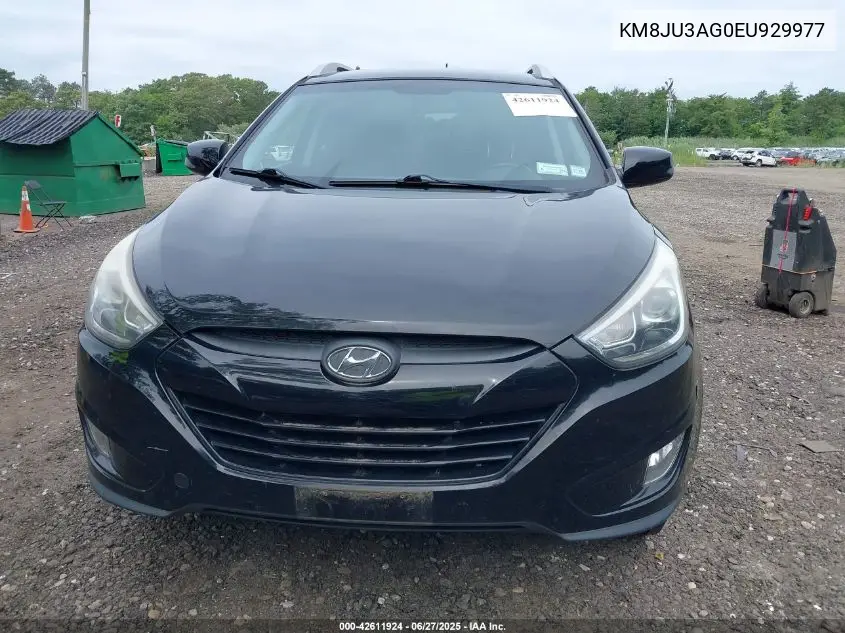 2014 Hyundai Tucson Se VIN: KM8JU3AG0EU929977 Lot: 42611924