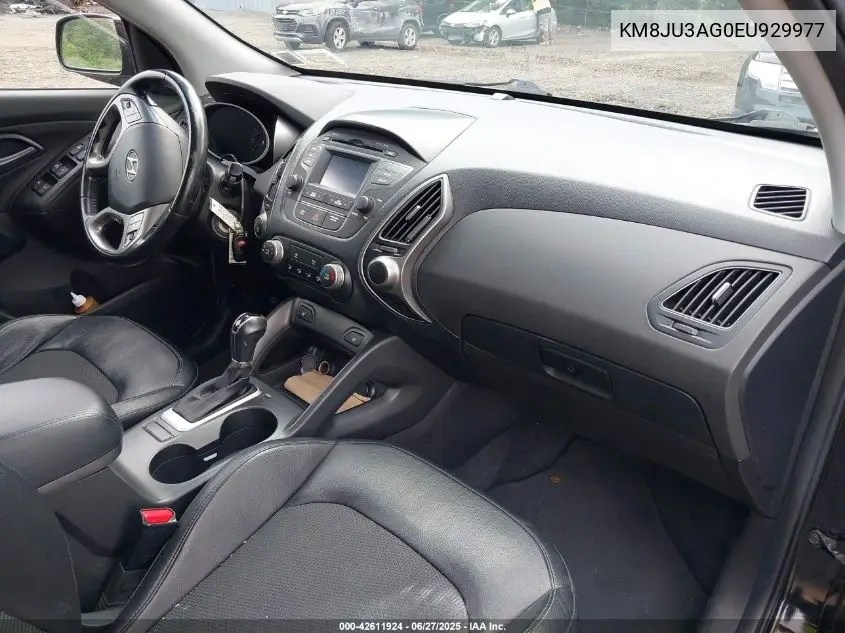 2014 Hyundai Tucson Se VIN: KM8JU3AG0EU929977 Lot: 42611924