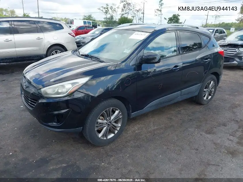 2014 Hyundai Tucson Se VIN: KM8JU3AG4EU944143 Lot: 42617675
