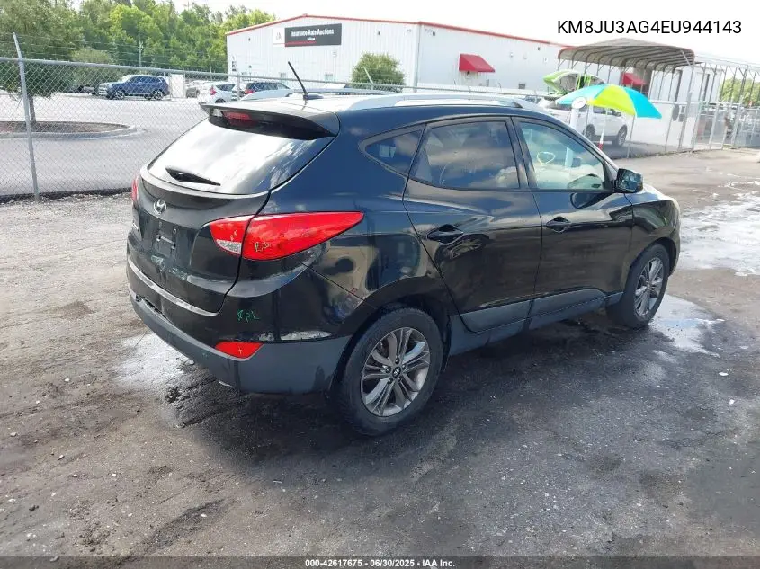 2014 Hyundai Tucson Se VIN: KM8JU3AG4EU944143 Lot: 42617675