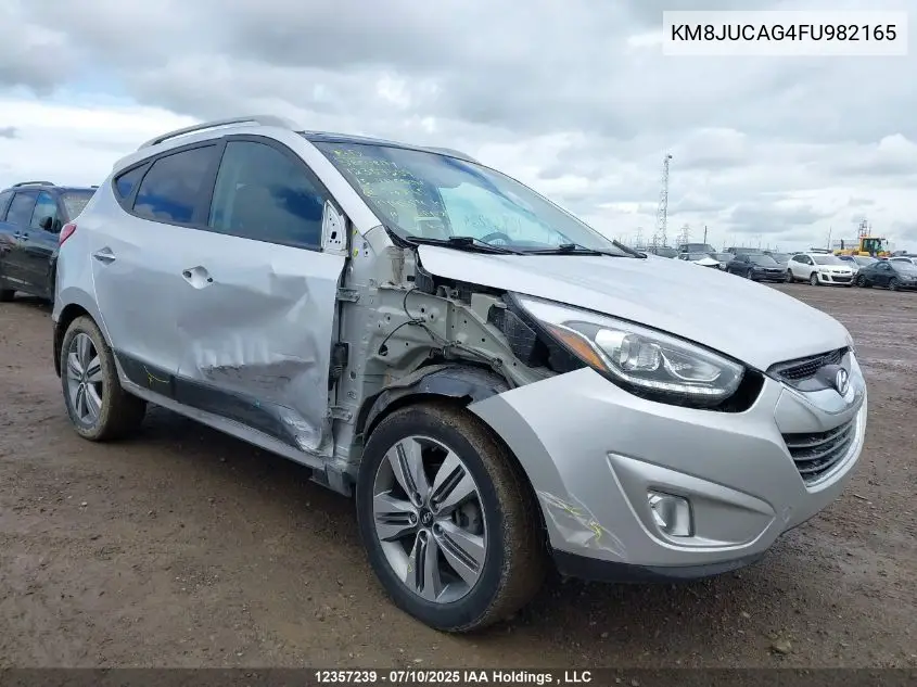 2015 Hyundai Tucson Limited VIN: KM8JUCAG4FU982165 Lot: 12357239