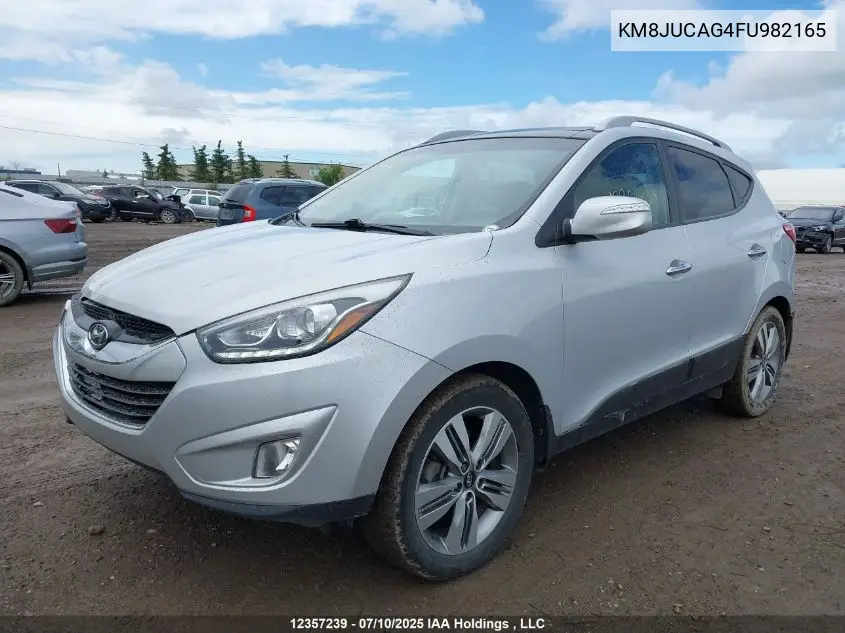 2015 Hyundai Tucson Limited VIN: KM8JUCAG4FU982165 Lot: 12357239