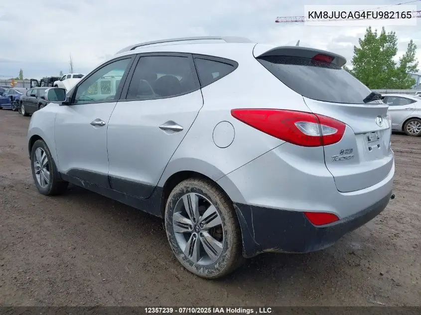 2015 Hyundai Tucson Limited VIN: KM8JUCAG4FU982165 Lot: 12357239