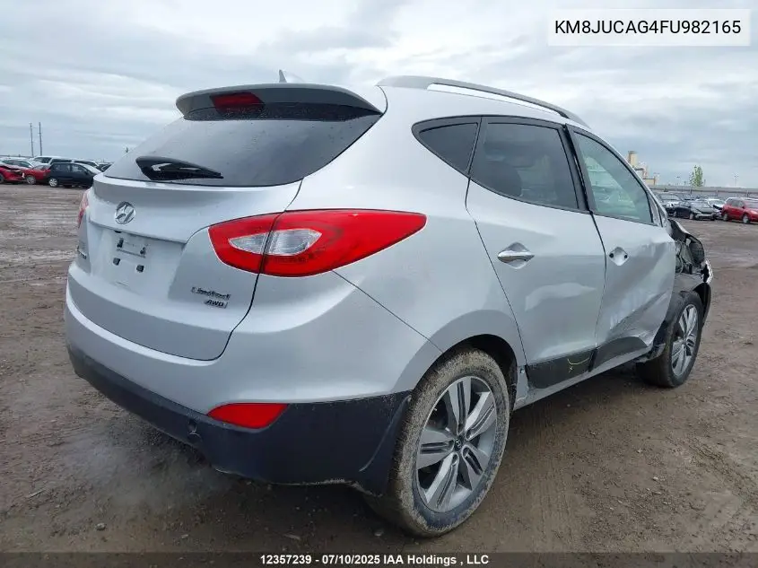 2015 Hyundai Tucson Limited VIN: KM8JUCAG4FU982165 Lot: 12357239