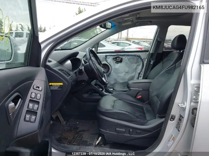 2015 Hyundai Tucson Limited VIN: KM8JUCAG4FU982165 Lot: 12357239