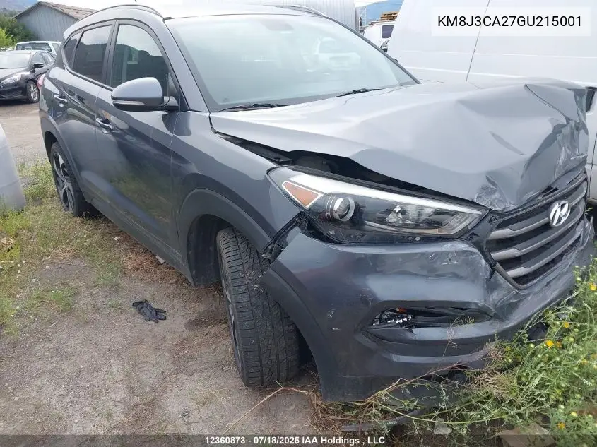 2016 Hyundai Tucson Premium 1.6 VIN: KM8J3CA27GU215001 Lot: 12360873