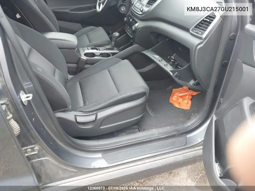 2016 Hyundai Tucson Premium 1.6 VIN: KM8J3CA27GU215001 Lot: 12360873