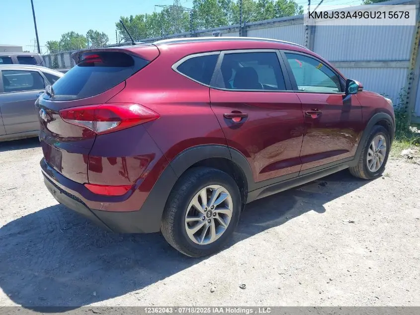 2016 Hyundai Tucson VIN: KM8J33A49GU215678 Lot: 12362043