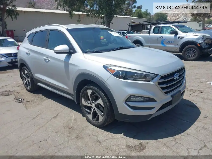 2017 Hyundai Tucson Sport VIN: KM8J3CA27HU444795 Lot: 42615657