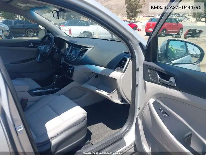 2017 Hyundai Tucson Sport VIN: KM8J3CA27HU444795 Lot: 42615657