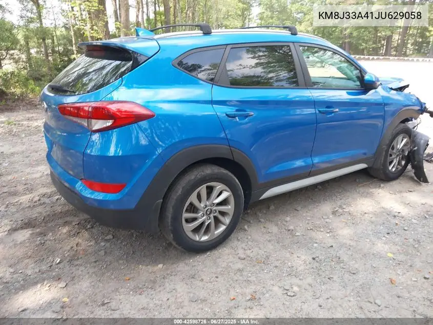 2018 Hyundai Tucson Sel VIN: KM8J33A41JU629058 Lot: 42598726