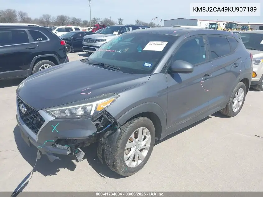 2019 Hyundai Tucson Se VIN: KM8J2CA49KU907189 Lot: 41734004